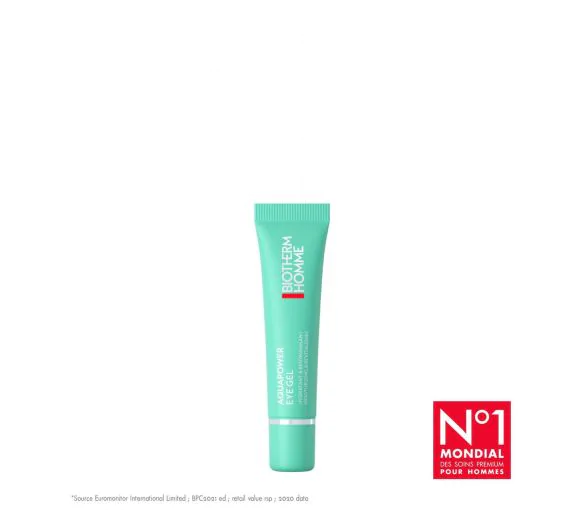 Aquapower Eye Gel hydratant yeux homme Biotherm - tube de 15 ml