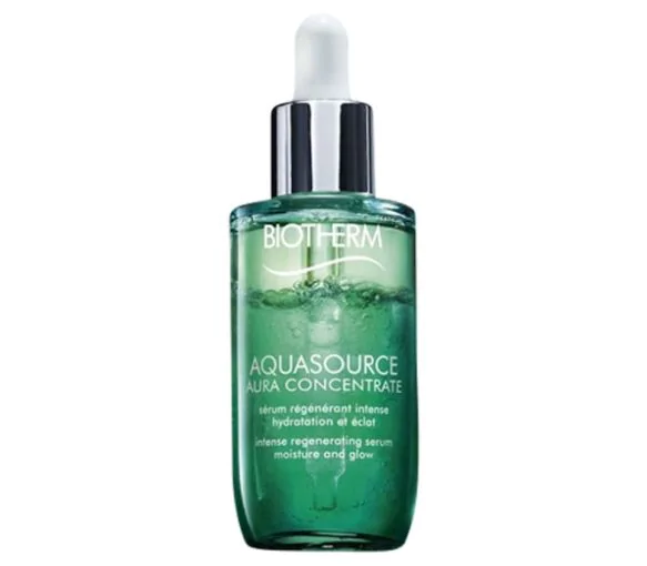 Aquasource Aura Concentrate Sérum régénérant intense hydratation et éclat Biotherm - flacon-pipette de 50 ml