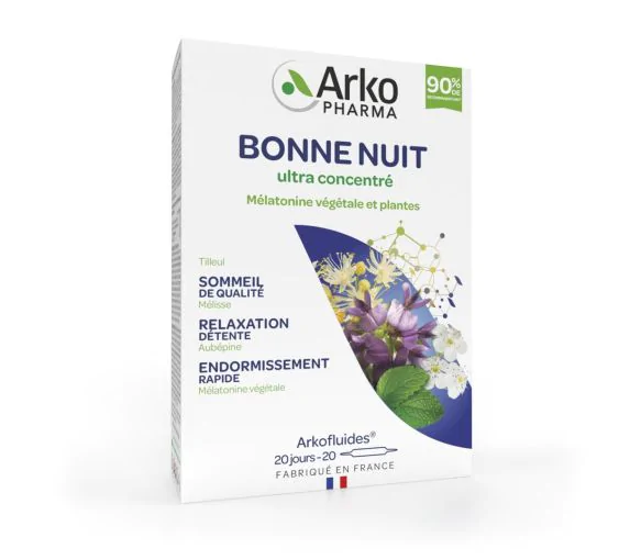 Arkofluides Bonne nuit Arkopharma - boîte de 20 ampoules
