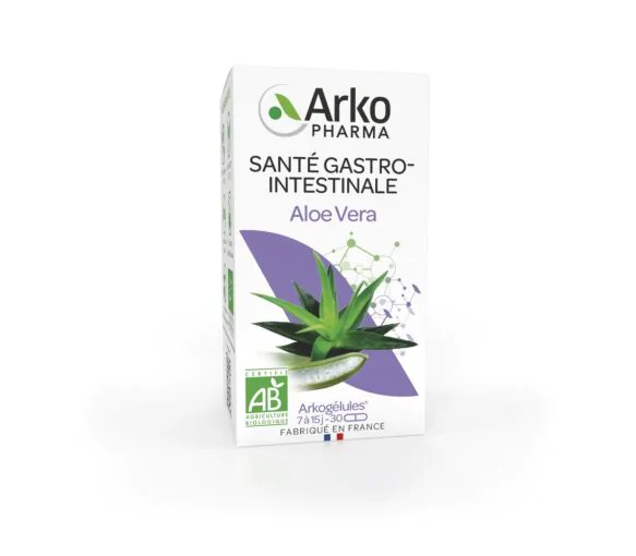 Arkogélules Aloe vera bio Arkopharma - boîte de 30 gélules