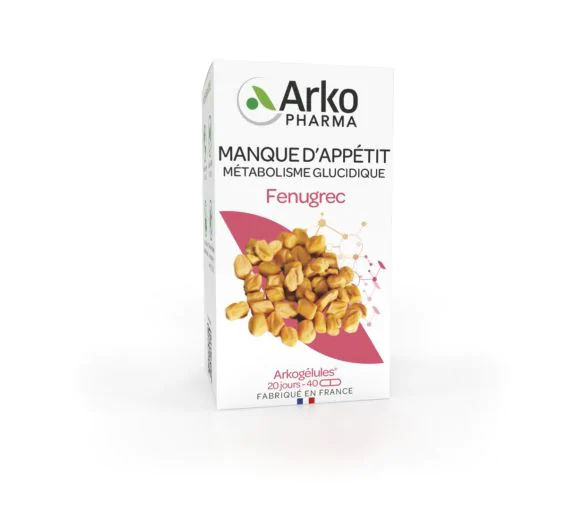 Arkogélules Fenugrec bio Arkopharma - boîte de 40 gélules
