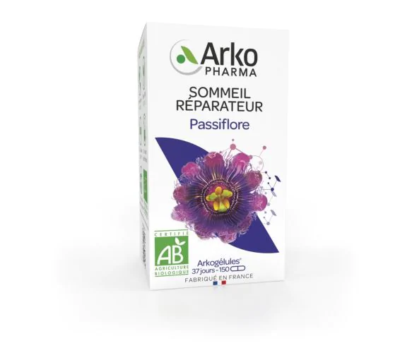 Arkogélules Passiflore sommeil réparateur bio Arkopharma - boîte de 150 gélules