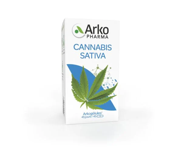 Arkogélules Cannabis sativa Arkopharma - boîte de 45 gélules