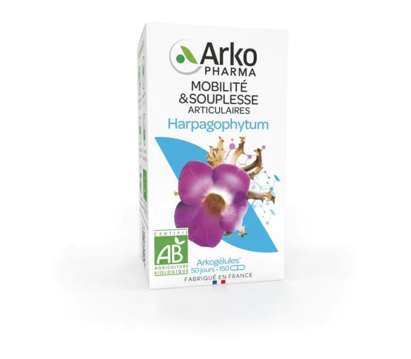 Arkogélules Harpagophytum bio Arkopharma - boite de 150 gélules
