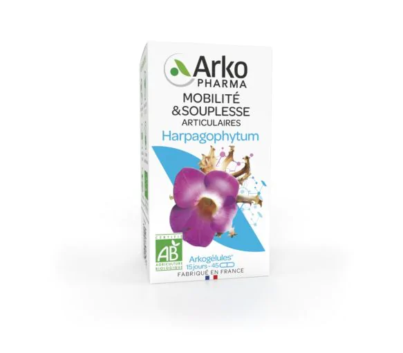 Arkogélules Harpagophytum bio Arkopharma - boite de 45 gélules