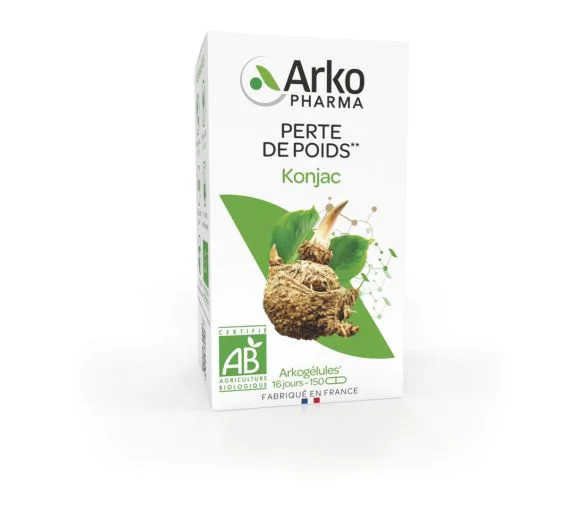 Arkogélules Konjac bio Arkopharma - boîte de 150 gélules