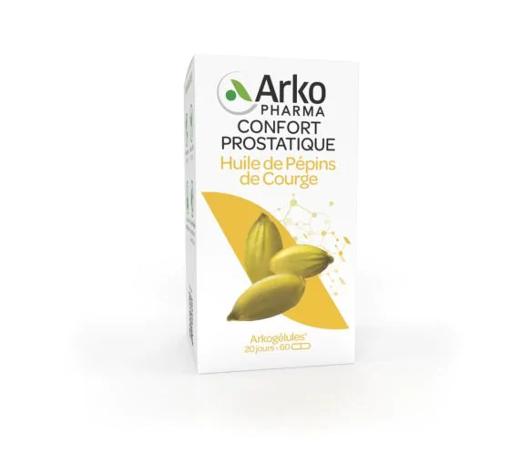 Arkogélules Huile de pépin de courge Arkopharma - boîte de 60 gélules