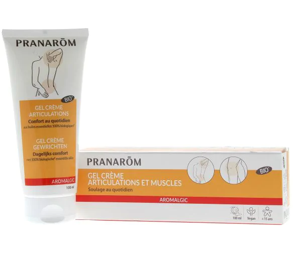 Aromalgic gel crème articulations et muscles bio Pranarôm - tube de 100 ml