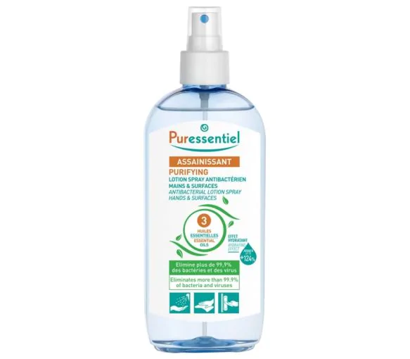 Assainissant Lotion Spray Antibactérien mains & surfaces Puressentiel - spray de 250 ml