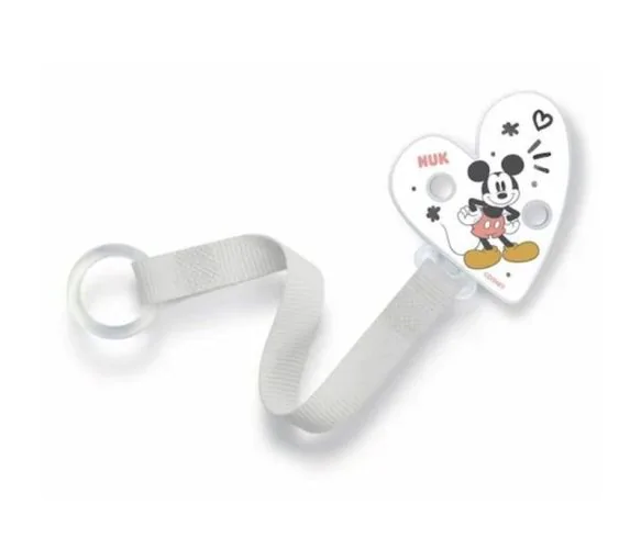 Attache-sucette Mickey NUK - un attache-sucette