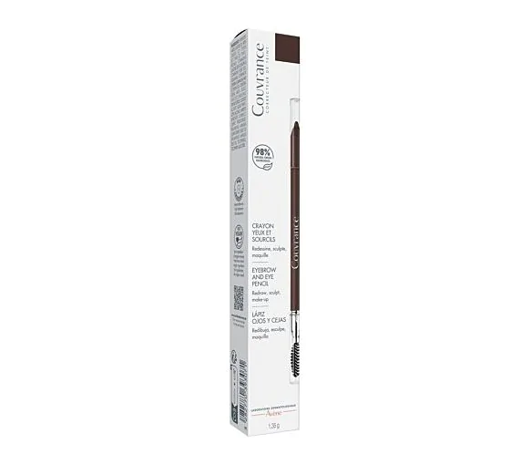Crouvance 2en1 crayon yeux et sourcils brun Avène - crayon de 1,35g
