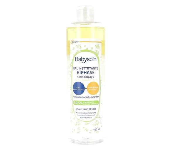 Babysoin Eau nettoyante biphase Cooper - flacon de 400 ml