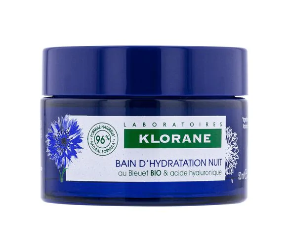 Bain d'hydratation nuit au bleuet bio Klorane - pot de 50 ml