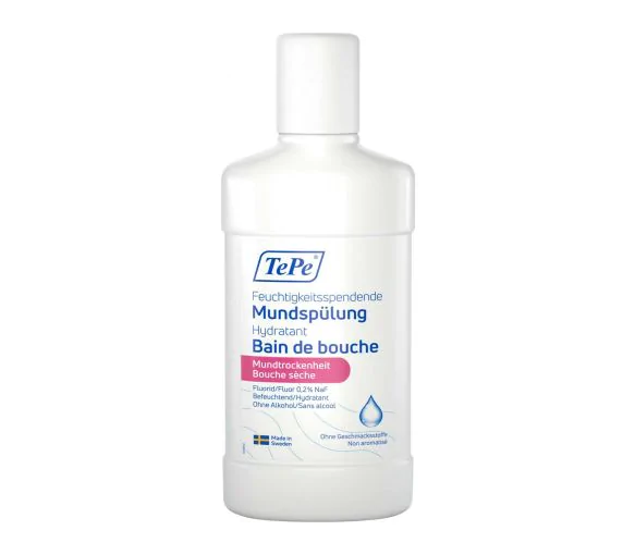 Bain de bouche hydratant bouche sèche TePe - flacon de 500ml