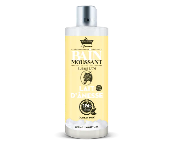 Bain moussant au lait d'ânesse Les petits bains de Provence - flacon de 500ml