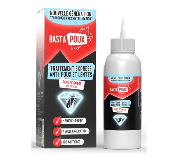 Bastapoux traitement express anti-poux et lentes PediAct - flacon de 100ml