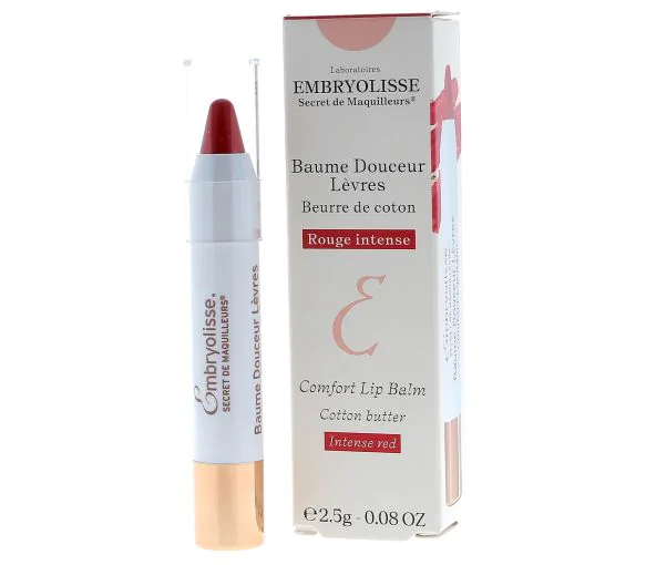 Baume douceur lèvres rouge intense Embryolisse - un baume de 2,5 g