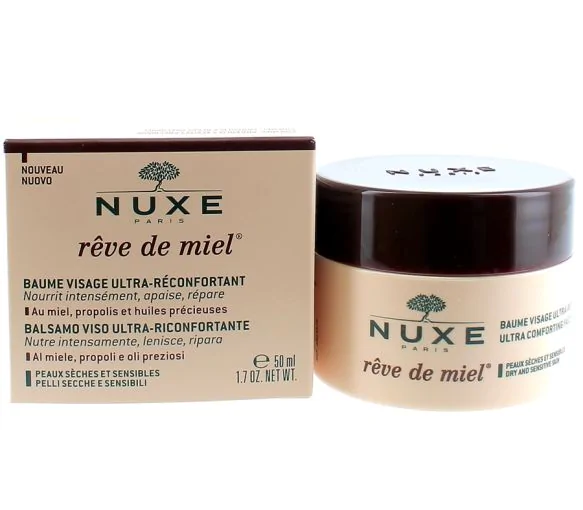 Baume visage ultra-réconfortant Rêve de Miel Nuxe - pot de 50 ml