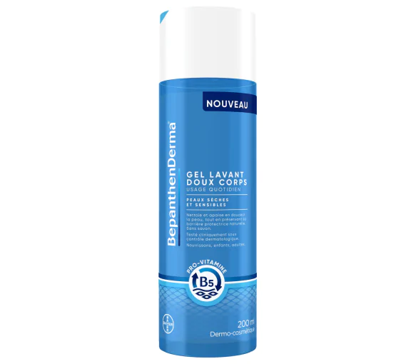 BepanthenDerma Gel Lavant Doux Corps 200 ml Peaux sèches et sensibles