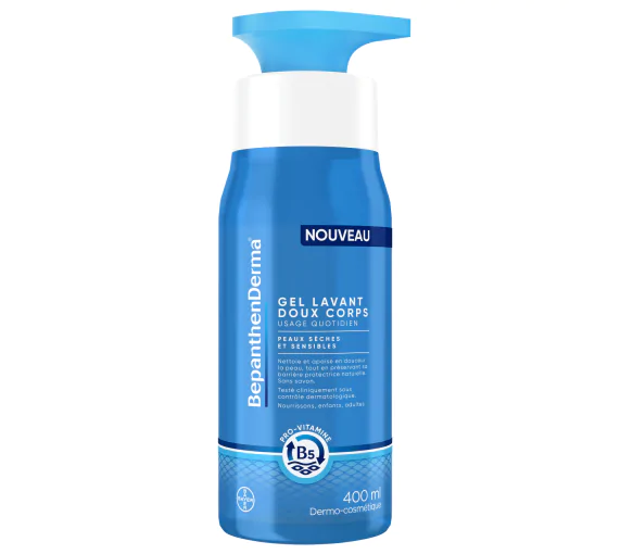 BepanthenDerma Gel Lavant Doux Corps 400 ml Peaux sèches et sensibles