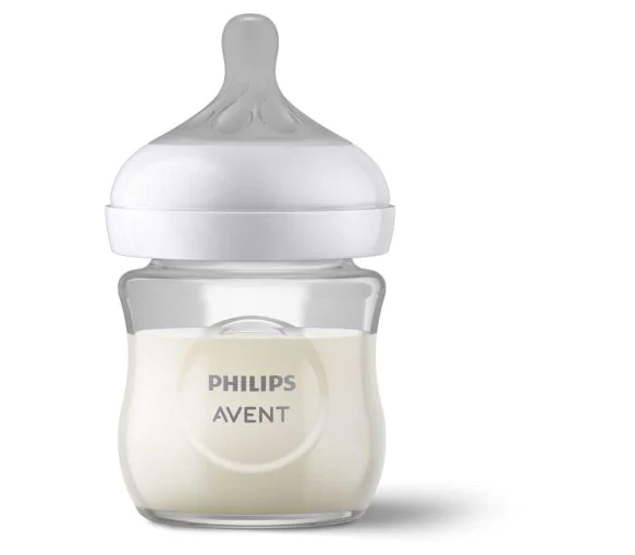 Biberon Natural Response en verre 0 mois et plus Avent - biberon de 120 ml