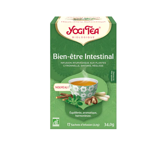 Bien-être intestinal bio Yogi Tea - boîte de 17 sachets