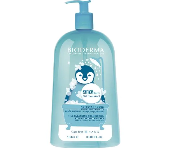 ABCDerm Gel moussant Bioderma - flacon de 1L