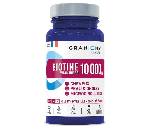 Biotine 10 000 µg Granions - boîte de 60 comprimés