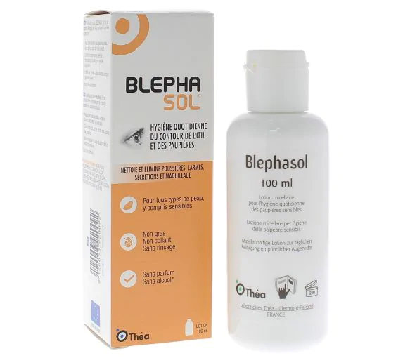 Blephasol lotion micellaire paupières sensibles Théa - flacon de 100ml