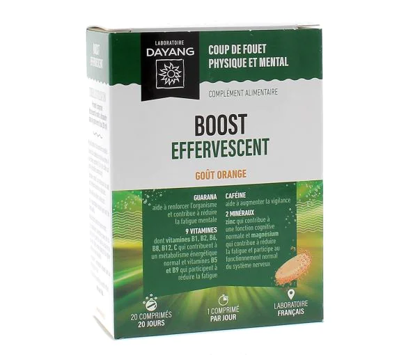 Boost effervescent Dayang - boite de 20 comprimés effervescents
