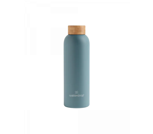 Bouteille thermo inox turquoise Waterdrop - une bouteille de 600ml