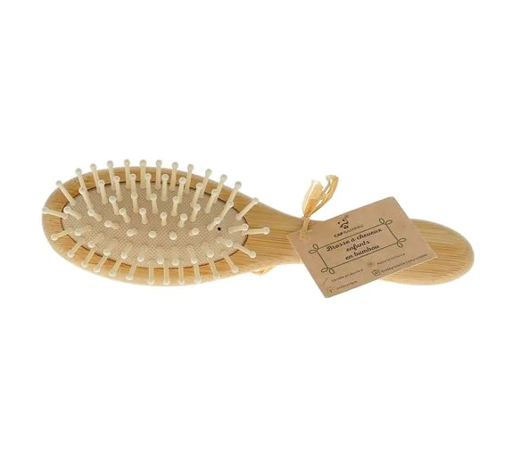Brosse à cheveux enfants en bambou Cap Bambou - une brosse