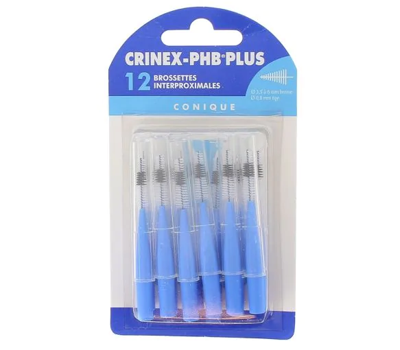 Brossettes interdentaires conique phb plus Crinex - 12 brossettes