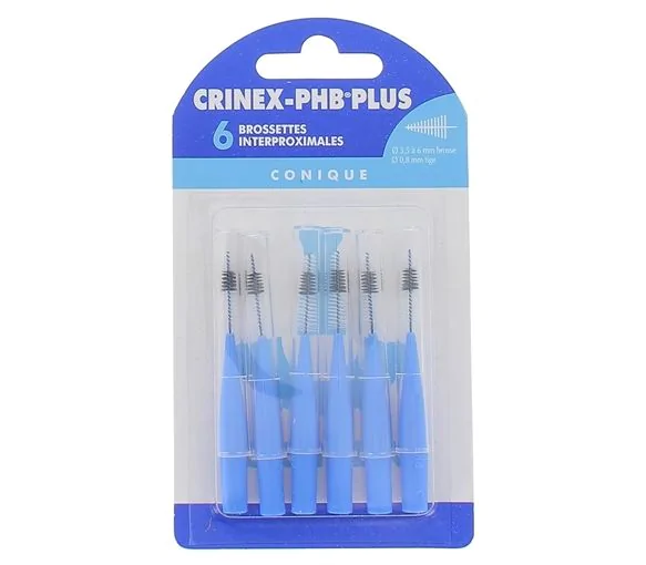 Brossettes interdentaires conique phb plus Crinex - 6 brossettes