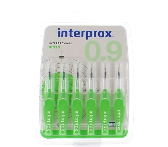 Brossettes interdentaires micro 0,9mm Interprox - 6 brossettes