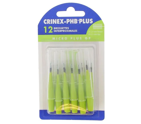 Brossettes interdentaires micro plus gf phb plus Crinex - 12 brossettes