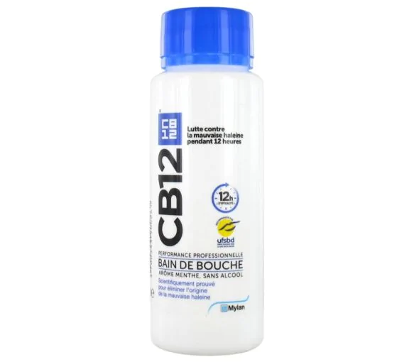 CB12 Bain de bouche goût menthe - flacon de 250 ml