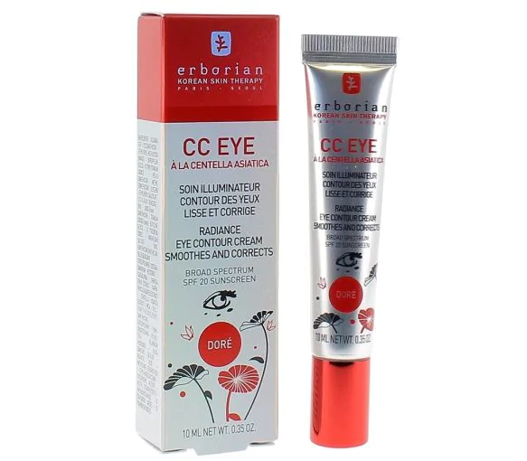 CC Eye soin illuminateur contour des yeux Erborian - Teinte : Doré - tube de 10 ml