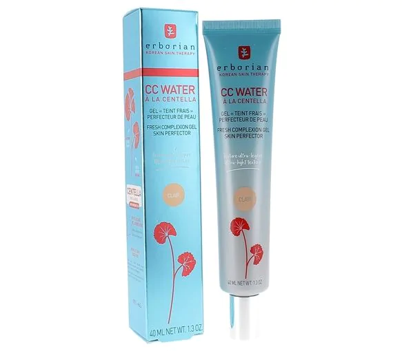 CC Water à la Centella Gel teint frais perfecteur de peau Erborian - tube de 40ml