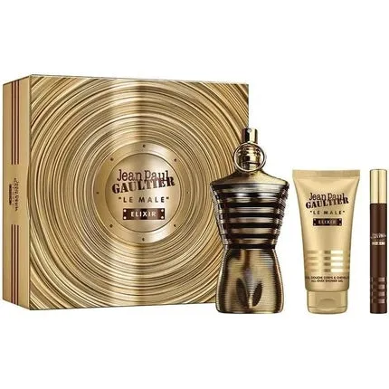 Jean Paul Gaultier Le Male Elixir EDP 125ml EDP 10ml Shower Gel 75ml