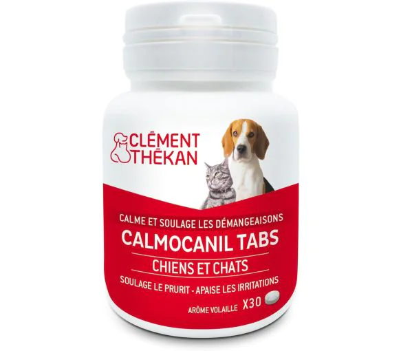 Calmocanil tabs démangeaisons chiens et chats Clément Thékan - pot de 30 comprimés