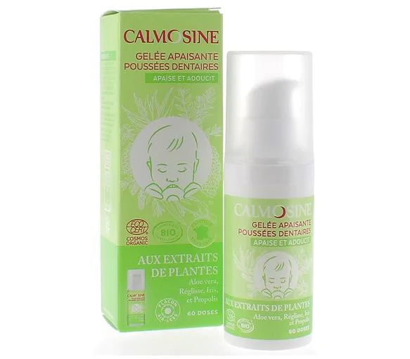 Calmosine Gelée apaisante poussées dentaires bio Laudavie - flacon-pompe de 15ml