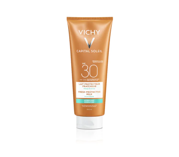 Capital Soleil Lait protecteur fraîcheur SPF30+ Vichy - tube de 300 ml