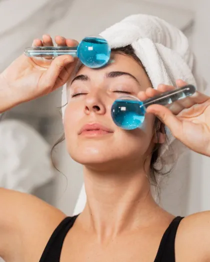 Globes massants visage et yeux - Ice Globes