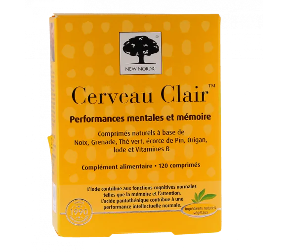 Cerveau clair New Nordic - boîte de 120 comprimés