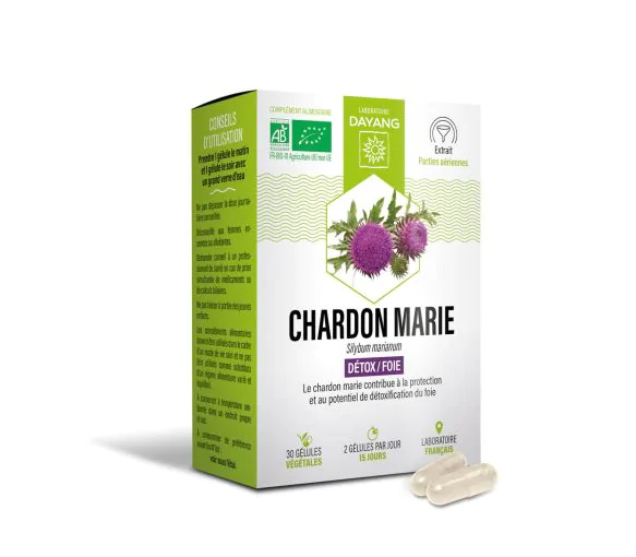 Charbon marie bio Dayang - boite de 30 gélules