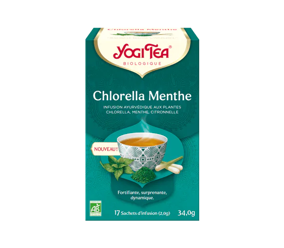 Chlorella Menthe bio Yogi Tea - 17 sachets