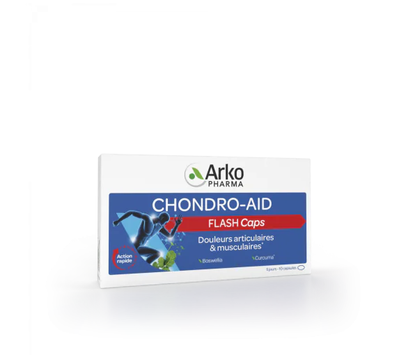 Chondro-Aid Flash caps Arkopharma - boîte de 10 capsules