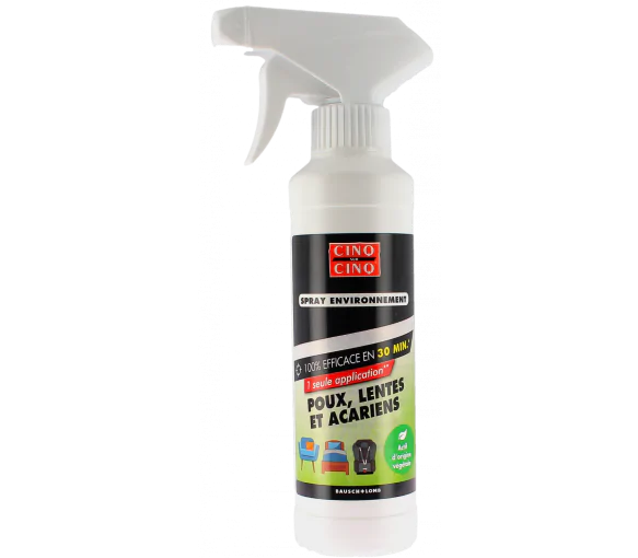 Anti-poux lentes & acariens traitement de l'environnement Cinq sur Cinq - spray de 250ml