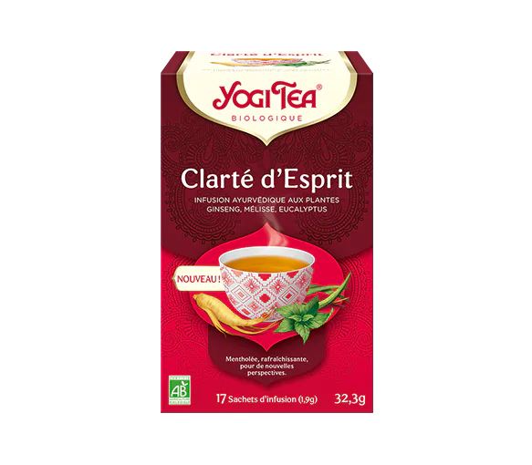 Clarté d'esprit Yogi Tea - boîte de 17 sachets